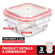Stock Your Home 4oz / Transparent / 4.0 fluid_ounces Container Sets