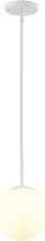 JONATHAN Y Bleecker Modern Globe Pendant 7.75", White