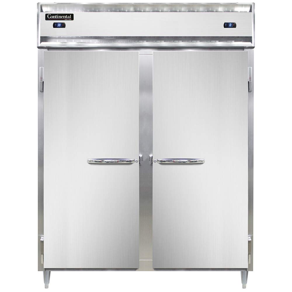 Designer Line Extra-Wide Two Section Pass-Thru Refrigerator/Freezer by Continental Refrigerator – Model DL2RFE-SS-PT