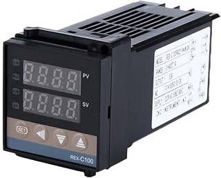 REX-C100VAN Digital RKC PID Thermostat Temperature Controller Digital REX-C100/ 40A SSR Relay/K Thermocouple Probe/Heat Sink(REX-C100 VDN)