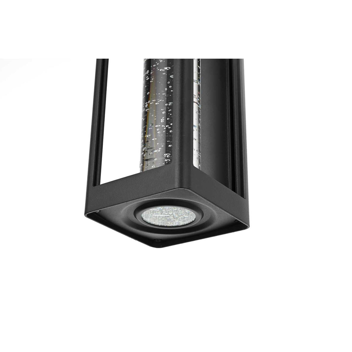 Amaris LED Outdoor Wall Sconce Black by Lighting Design – Aluminium, Iron, and Glass, Black