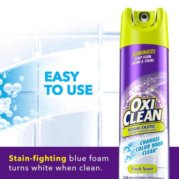Foam-Tastic - Fresh - 19 oz - 6 pk by OxiClean – 19 Fl Oz (Pack of 6), Pack of 6, Model HDL-037B