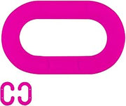 Mr. Chain Heavy Duty Master Link, Acetal Copolymer, 2", Safety Pink, 10/Pk