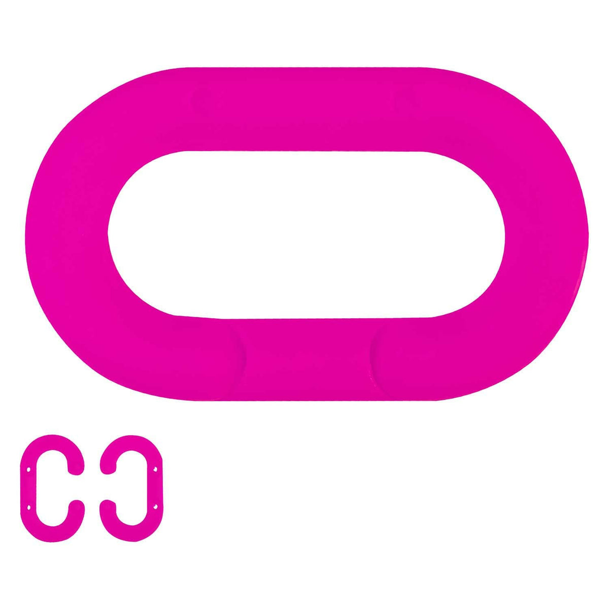 Heavy Duty Master Link by Mr. Chain – 12"L x 9"W x 1"H, Acetal, Safety Pink, Model 51725-10