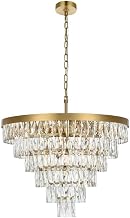 Elegant Lighting Josephine 27" Round Chandelier in Satin Gold