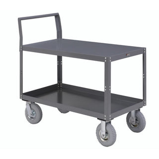 Two Shelf Unassembled Heavy Duty Service Cart by Global Industrial – Steel, Gray, Model 752258