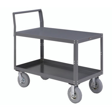 Two Shelf Unassembled Heavy Duty Service Cart by Global Industrial – Steel, Gray, Model 752258