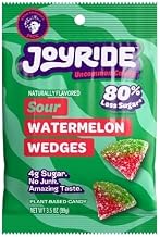 Joyride Sour Watermelon Wedges Plant-Based Candy, 3.5 Ounce (Pack of 10)