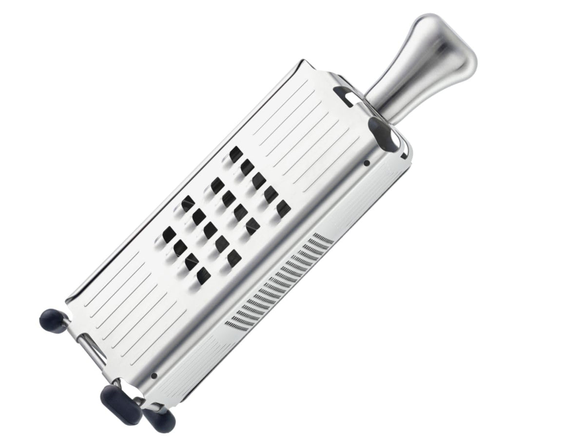 Rosle Kitchen Collection Stainless Steel Grater/Slicer Coarse Stainless by Rösle – 25 x 8,5 x 8,5 cm, Stainless Steel, Silver, Model 95009