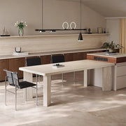 Mesa De Jantar Rock Plate Dining Table Modern Simple Rectangular Home Small Apartment Diner Table by JOYNOW – 180x80x75cm, One Color, Model 8524