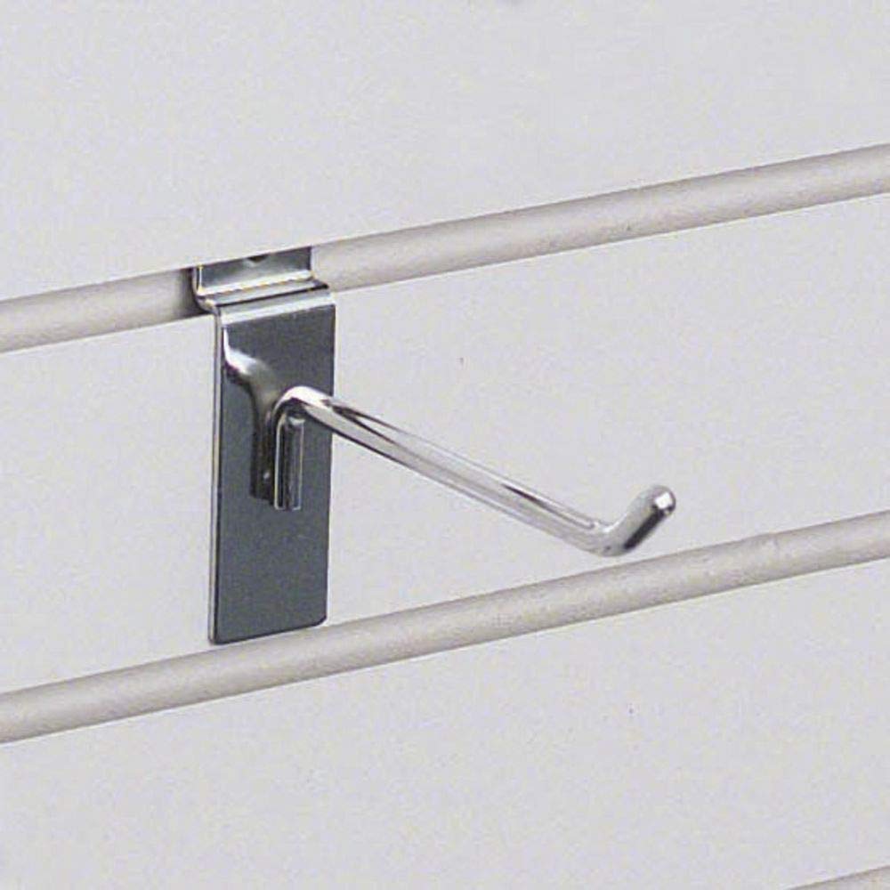 HUBERT Single Item / Chrome / Slatwall Hook Hooks & Hangers