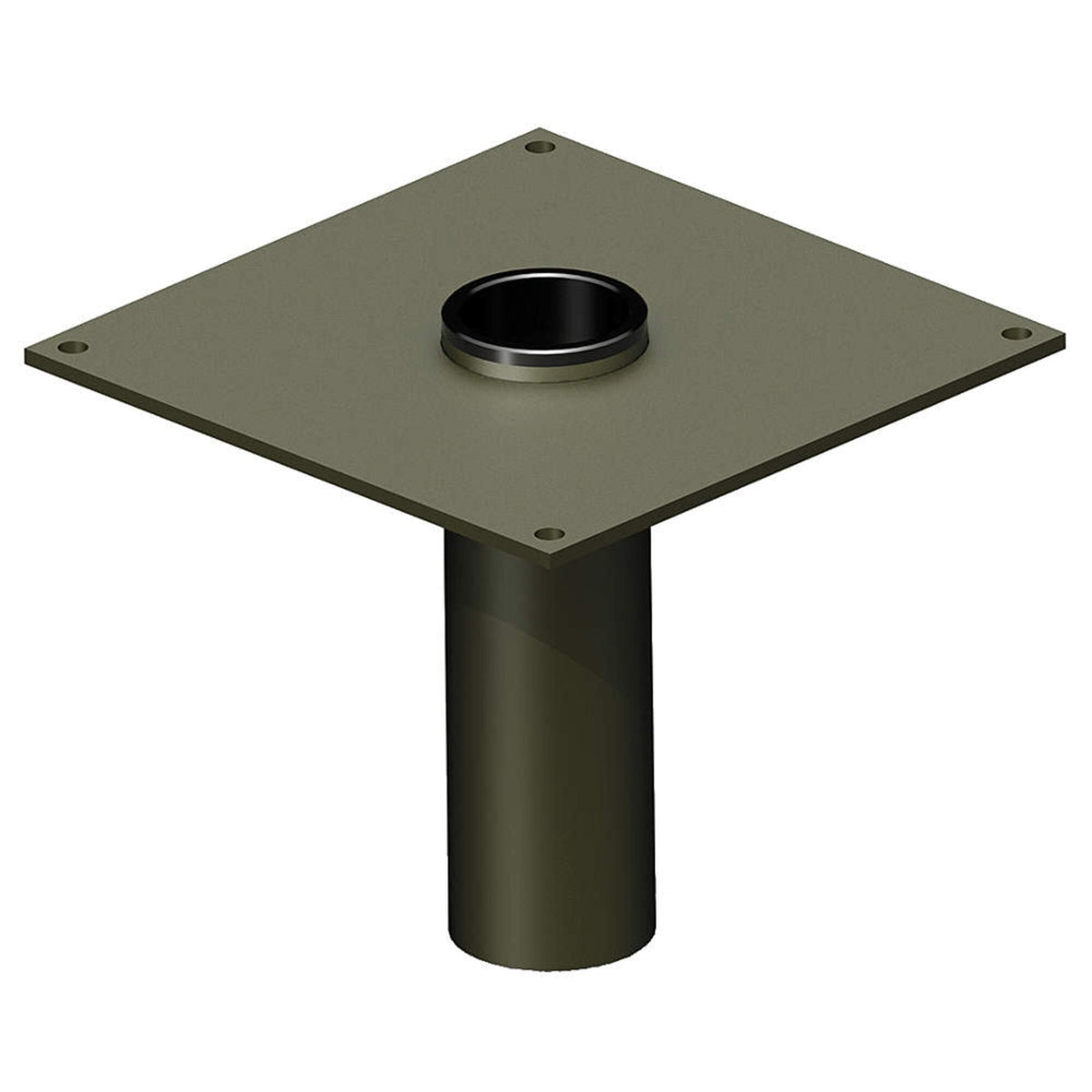 OZ Lifting Socket Base for use with COMPOZITE Davit Crane by OZ Lifting Products – Gold, Model OZSOC1