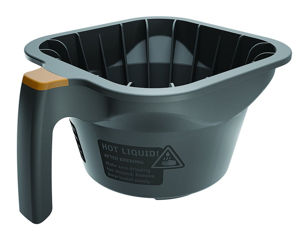 Brew Basket by Fetco – Plastic Brew Basket with brown tab, Plastic, Gray Plastic