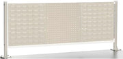Global Industrial Risers with Louver/Pegboard Panel for 60" Workbench, Tan