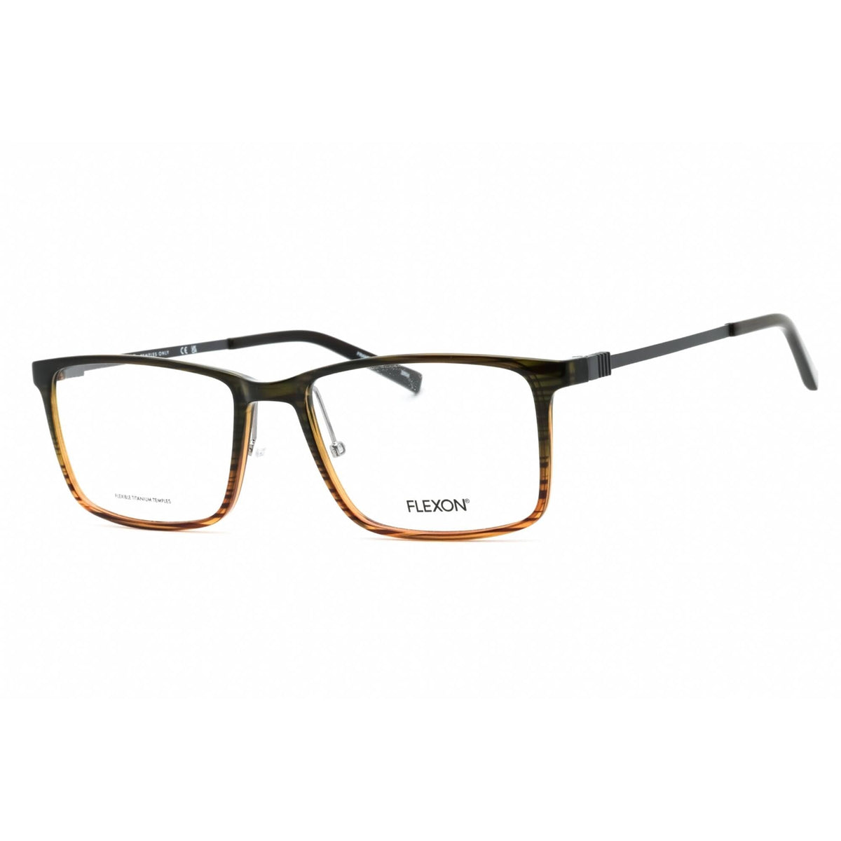 Eyeglasses EP 8009 315 Olive/Whiskey Gradient by Flexon – Cellulose, Multicolor, Model EP8009