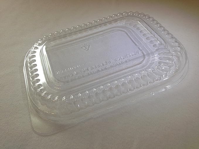 Handi Foil Gourmet To Go Small Oblong Black-Gold with Clear Lid (PACK OF 100) by HFA – Small, 16.0 fluid_ounces, crystal, black, Pack of 100