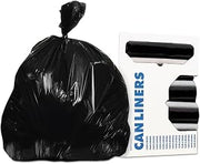 AccuFit H6045TKR01 Can LIner, Accufit, 23 Gal.9mil, 30-Inch x45-Inch, 10RL/CT, Black