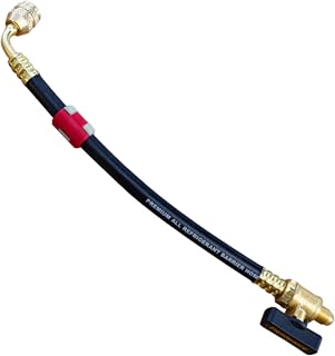 Fieldpiece Hose Extension, 8 in L, Black, 800 psi
