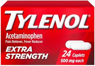 Tylenol Extra Strength Pain Reliever, 24 Caplets Pack of 3