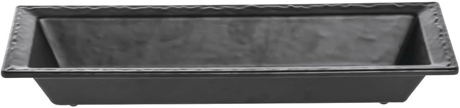 Serving Bowl Melamine Slate Black - 15"L x 6"W x 2"H