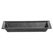 Serving Bowl Melamine Slate Black - 15"L x 6"W x 2"H by HUBERT – 15.0 liters, Melamine, Black, Model H0187-BLACK