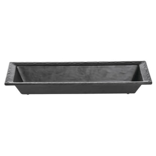Serving Bowl Melamine Slate Black - 15"L x 6"W x 2"H by HUBERT – 15.0 liters, Melamine, Black, Model H0187-BLACK