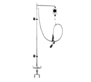 Pre-Rinse Balancer Single Hole Base 4-Inch Spreader Angled Low Flow Valve 2 Wall Brkt-Feets by T&S Brass – not_applicable, 1.0 load, Model B-0126