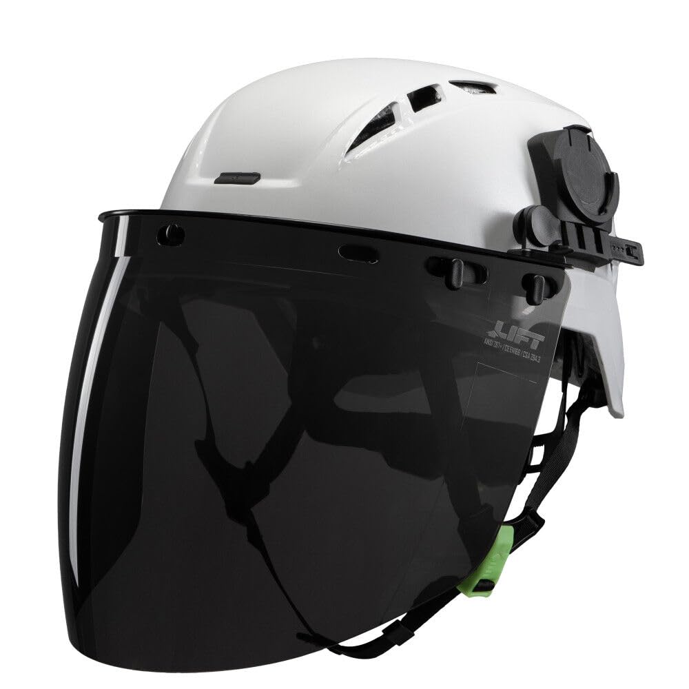 Safety RADIX Curved Full Faceshield - Smoke by LIFT – One Size, Blend, Multi, Model HHS-23S