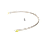 Hose, 44 Flexible Stainless Steel, Less Handle by T&S Brass – 44', Stainless Steel, Silver, Model B-0044-H2A