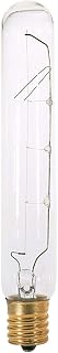 Satco 20T6 1/2N Incandescent Tubular, 20W E17 T6 1/2, Clear Bulb [Pack of 24]