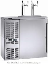 Perlick DZS36 36" W Dual Zone Refrigerated Back Bar Storage Cabinet, Black Exterior