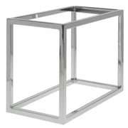 Cerve Collection Chrome Third Size Housing - 8 3/4"H by HUBERT – Metal, Grey