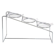 3-Tier Utensil Holder - Chrome by HUBERT – Carbon Steel, Grey, Model 52293+73128