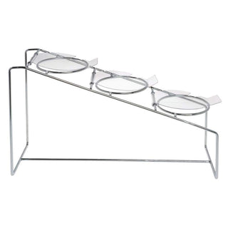3-Tier Utensil Holder - Chrome by HUBERT – Carbon Steel, Grey, Model 52293+73128