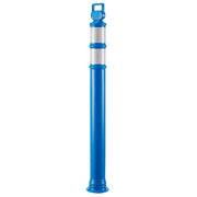 Portable Delineator Post w/ 3" Reflective Bands by Global Industrial – Polyethylene, Blue, Model RD10-R6P-Blue