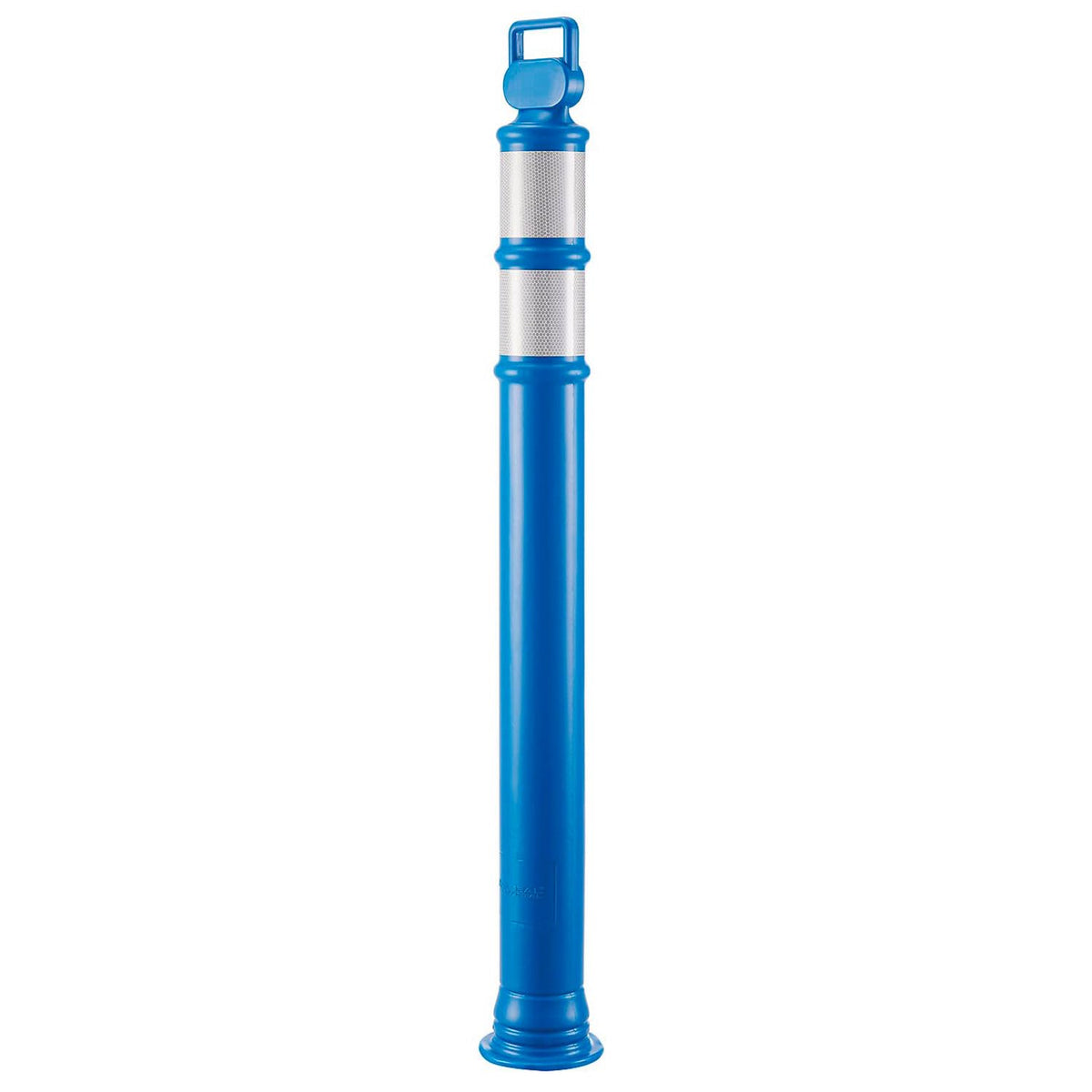 Portable Delineator Post w/ 3" Reflective Bands by Global Industrial – Polyethylene, Blue, Model RD10-R6P-Blue