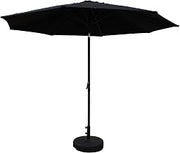 St. Kitts Aluminum 10-foot Patio Umbrella - Black