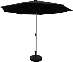 St. Kitts Aluminum 10-foot Patio Umbrella - Black