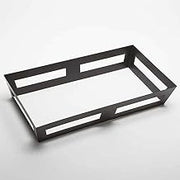 American Metalcraft GSC26 Crate Griddle Stand, Black, Half Size
