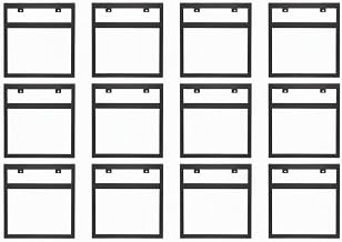 HUBERT Black Metal Sign Frame for Produce Displays – Holds 11" x 14" Signs with two .392" brackets ( 12 Pack)