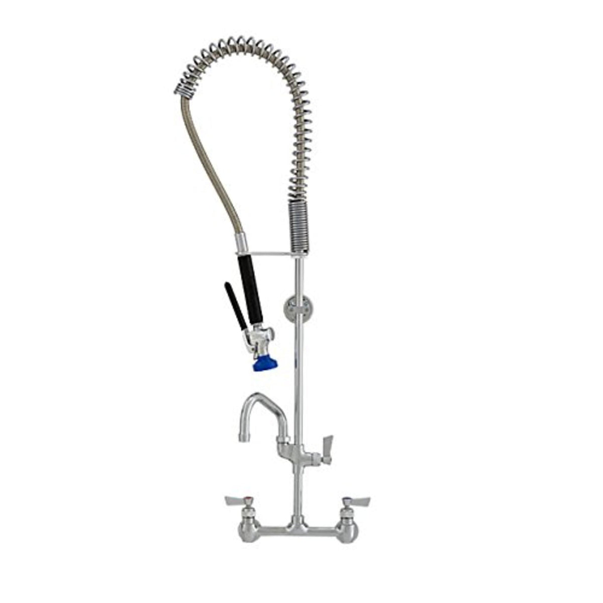 Stainless Steel 8" Spring Style Pre-Rinse Unit with Ultra Spray Valve by Fisher – Stainless Steel, Multicolor, Model 52973