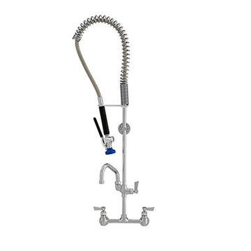 Stainless Steel 8" Spring Style Pre-Rinse Unit with Ultra Spray Valve by Fisher – Stainless Steel, Multicolor, Model 52973