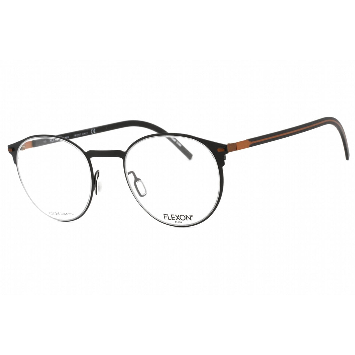 Eyeglasses B 2075 001 Black by Flexon – Titanium,Stainless Steel, Black, Model FLEXON B2075 45146