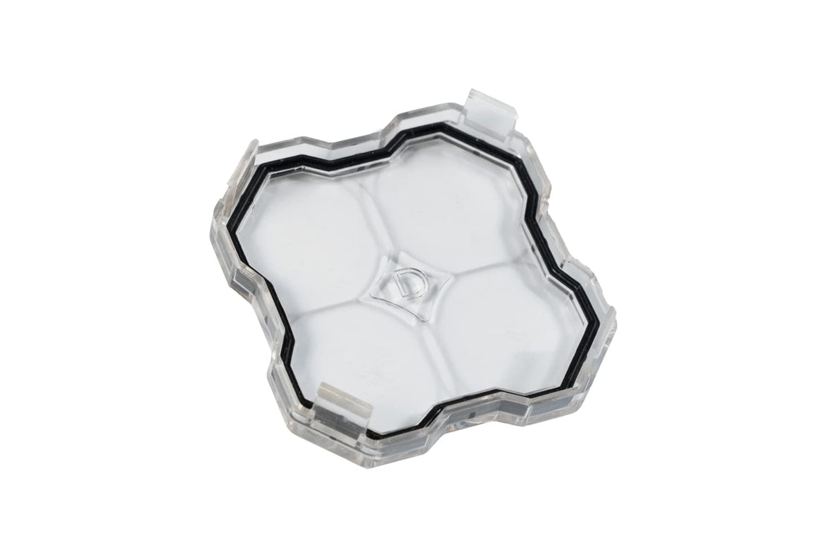 Stage Series LED Rock Light Lens (one) by Diode Dynamics – Diffused, Polycarbonate, Amber, Model DD7472