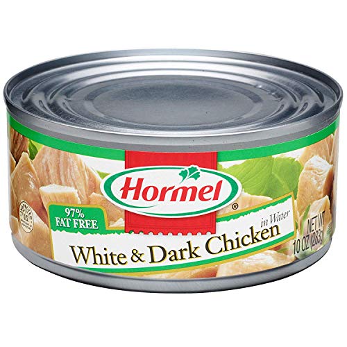 Hormel White & Dark Chicken / 10 Ounce (Pack of 6) / 6 Spiced Meat