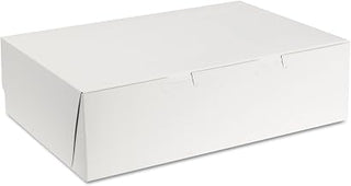 SCT SCH1025 Tuck-Top Bakery Boxes 14w x 10d x 4h White 100/Carton