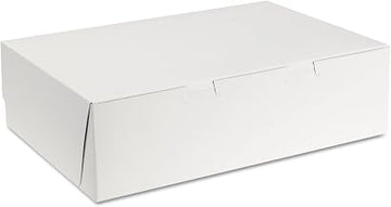 SCT SCH1025 Tuck-Top Bakery Boxes 14w x 10d x 4h White 100/Carton