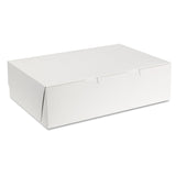 Tuck-Top Bakery Boxes 14w x 10d x 4h White 100/Carton by SCT – Cardboard, White, Pack of 100, Model SCH1025