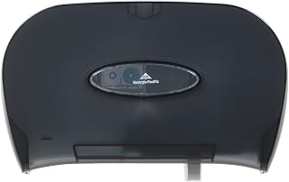 Georgia Pacific Micro-Twin Toilet Tissue Dispenser in Smoke