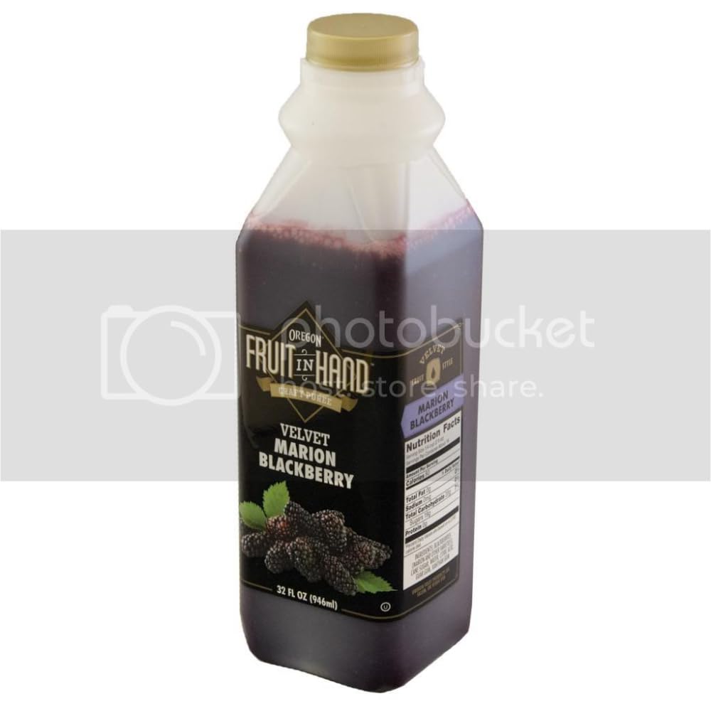 Fruit in Hand Marion Craft Puree by Oregon – 32 Fluid Ounce, Pack of 6